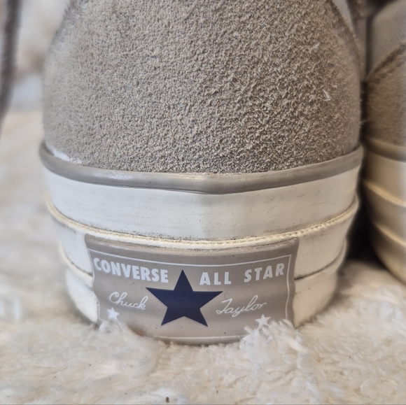 Converse Chuck 70 Court High Sneakers Beige/Navy Style# 171686C Men's Size 8 - Picture 10 of 13